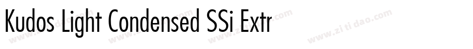 Kudos Light Condensed SSi Extra Light Condensed字体转换
